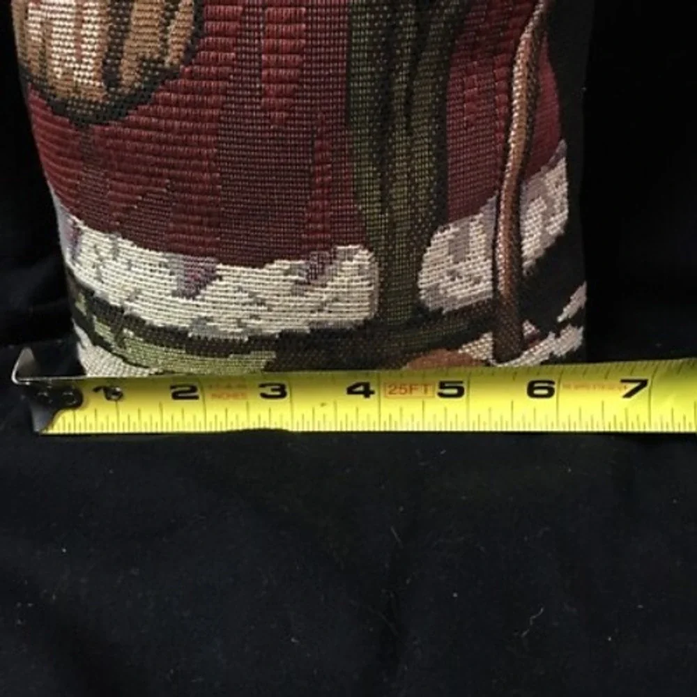 Santa Christmas Tapestry Door Stop Pillow Standing